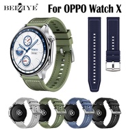 Beiziye Oppo Watch Nylon Silicone Strap For Oppo Watch X Smartwatch Silicone Strap Replacement Wristband Band