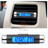 Car 2 in 1 Digital LCD Clock/Temperature Portable  Display Electronic Clock Thermometer Car Digital 
