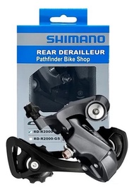 (ของแท้ศูนย์ไทย)ตีนผีจักรยานเสือหมอบ 2x8 สปีดShimano Claris RD-R2000 GS/SS ชุดเกียร์หลังแบบ Medium/S
