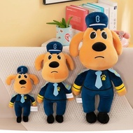 Doberman Plush Cartoon Captain Police Doll Cute Plush Toy