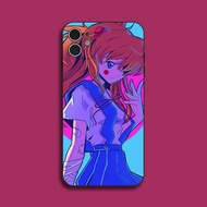 包郵 磨砂軟殼 新世紀福音戰士 EVA 手繪 校服 明日香 手機殼 蘋果 Iphone 三星 小米