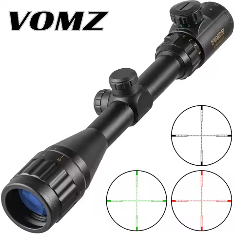 VOMZ 4-16X40 Optics Hunting Riflescope Red&Green Dot Illuminated Sight Rifle Scope Sniper Gear Sight
