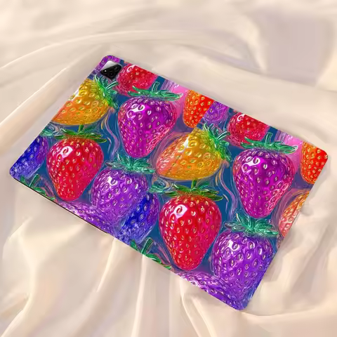 Creative Strawberry Pattern For Xiaomi Redmi Mi Pad 4 5 6 7 8 K SE Mini Pro Plus Max 10.1 11.2 inch 