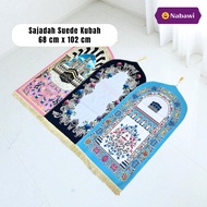 Suede Dome Prayer Rug, Aesthetic Prayer Rug, Travel Prayer Rug, Tahlilan Souvenir, Umrah and Hajj So