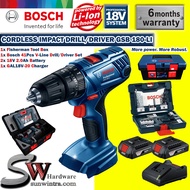 COMBO BOSCH GSB180-LI CORDLESS IMPACT DRILL/DRIVER C/W FISHERMAN TOOL BOX GSB 180