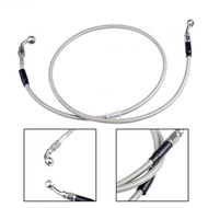 Motorcycle Brake Hose 31.5 Inches 80cm Semi-Metal Hydraulic Line for Replacement