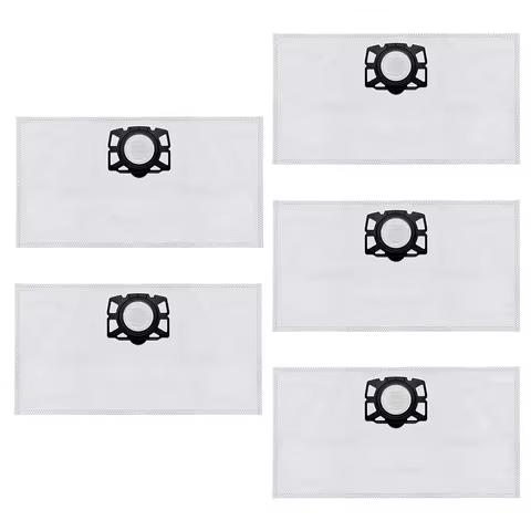 New 5pcs Dust Bags For Karcher 2.863-314.0 KFI 357 KA 40 WD2 Plus WD3 SE4002 Robot Vacuum Cleaner Re