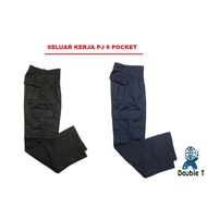 Seluar Falcon Panjang 6 Pocket Kerja Hitam Biru Tua  501A & 501DB