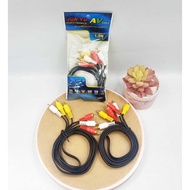 3-In-1 AUX Audio Video Cable 1.5m RCA AV Video Cable/