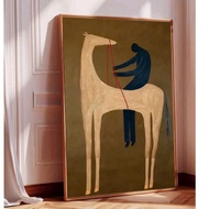 ND7 Artistic Horse Wall Painting – Modern & Impressive – Canvas/Mirror – With Frame – Free Hanging N