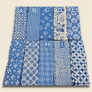 Baby Blue Pastel Light Blue Stamped Batik Cloth/Fine Prima Batik Cloth/Color Batik Cloth/Fabric