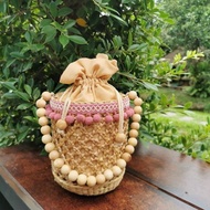 水葫蘆編織袋   手提包