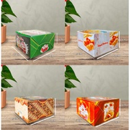 Cake Box 12x12x7 cm Motif | Premium Motif Cake Box | Snack Box Cup cake | 12x12 Printed Cake Box - 1