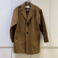 DN220 | THRIFTED Z4R4 BROWN WINTER WOOL COAT