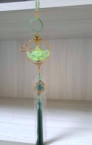 微光系列【碧玉小茶壺】 ~吊飾 ∕ 禁步(led燈可換電池)