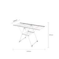 ราวตากผ้าแบบพับได้ในร่ม ราวตากผ้าแบรนด์ Bong สําหรับเสื้อผ้าและผ้านวมพร้อมแท่งคู่ เหมาะสําหรับระเบีย