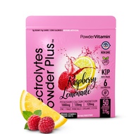 Electrolytes Powder Plus (50 Servings) Raspberry Lemonade Electrolyte Powder Zero Calorie Keto, 0 Su