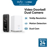eufy Security Video Doorbell S330 Dual Camera 2K HD Wireless Battery-Powered HomeBase2 Dual Motion D