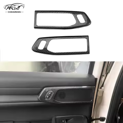 Stainless Steel Speaker Cover ABS Interior Door Handles Outer Frame Trim for Ford Everest 2023