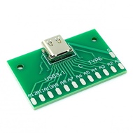 1PCS/3PCS  USB 3.1 Connector Adapter Board TYPE-C Female Head Test Board with PCB Board 24P Base To Measure Current Conduction