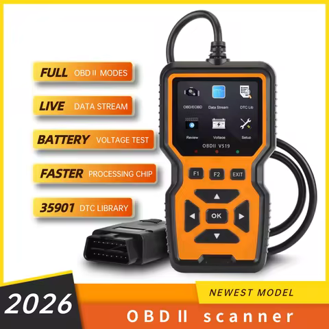 V519 orange Car Diagnostic Scanner Tool Automotive OBD2 Scanner for Engine Health Check with Color S
