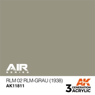 AK Interactive 3rd Generation Acrylic AIRCRAFT Series AK11811 RLM 02 RLM-GRAU (1938) – AIR