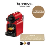 Nespresso® Inissia Red Coffee Machine with Nespresso Coffee Capsules