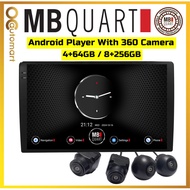 MB Quart Android Player With 360 Camera 4+64GB or 8+256GB 2K Resolution Screen Car Android With 360 