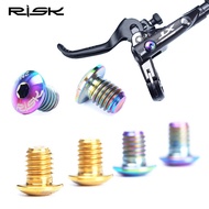 RISK TC4 Oil Cylinder Lid Bolts for Shimano Bike Brake Lever Titanium Disc Fixed Screw Bicycle Hydra