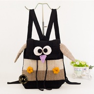Tas rajut anak perempuan karakter owl lucu bisa untuk tk sd sekolah mengaji dan traveling