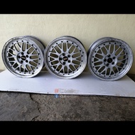 Japan Used Sport Rim - BBS LM090 LM Forged 17 x 7.5jj Offset ET48 PCD100 x 5H (3pcs rim /set)