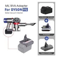 Battery Adapter MIL18V6 for Milwaukee 18V Battery Converted To for Dyson V6 Fluffy Vacuum Battery fo