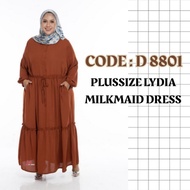 Plus Size Fashion Maxi Muslim Dress Jubah Nursing Button Pockets 5xl 6xl 7xl 8xl Plain Dresses D8801