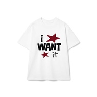 Unisex T-Shirt i WANT it Y2K Style Indie Streetwear Form Boxy High Quality Cotton - 280826-20-43-WQP