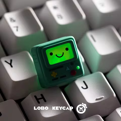 Bmo Adventure Time-Themed Light-Transmitting Single Personality Custom Creative Keycap Mechanical Ke
