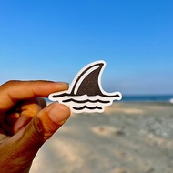 海派- 海洋系列 03 Shark fin鯊魚鰭 防水貼紙
