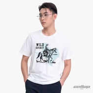 GALLOP : Graphic Tee เสื้อยืดพิมพ์ลาย ผ้าคอตตอนผู้ชาย รุ่น GT9213 สี White - ขาว / ราคาปกติ 990.-