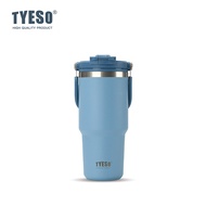 TYESOของแท้ แก้วน้ำสแตนเลส 304 รุ่นอัปเกรด NEW CAP ฝาใหม่ ถอดล้างง่าย เก็บร้อนเย็น พร้อมหูหิ้ว พกพาส