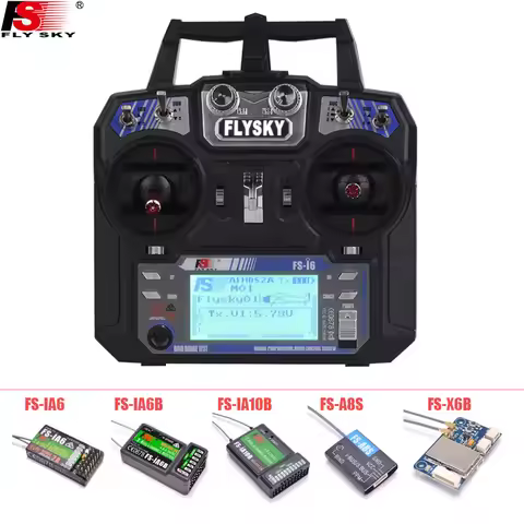 FLYSKY FS-i6 i6 2.4G 6CH AFHDS Transmitter With iA6B X6B A8S R6B iA10B RX2A Receiver Radio Controlle