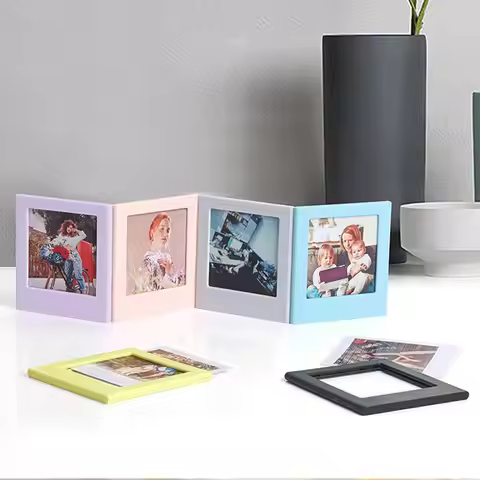 Photograph Instant Camera Photo Frame Building Block Assembly Stamp Fridge Magnet for Fujifilm Insta