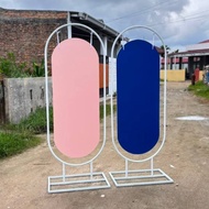 OVAL HANGING BOARD HPL FOR BUSINESS FLOWER ARRANGEMENTS FOR RENTAL