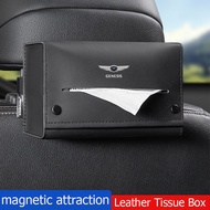 Car sunshade seat back hanging tissue box, armrest box magnetic napkin box suitable for Genesis G80 