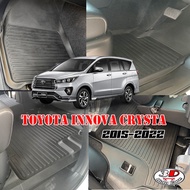 ตรงรุ่น Toyota Innova Crysta (2015-2023) ผ้ายางปูพื้น ยกขอบ (ขนส่ง 1-2วันของถึง)  พรมยางปูพื้นยกขอบ ถาดยางปูพื้น พรมกันน้ำ