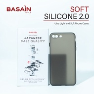 BASAIN Casing iPhone 7 Plus / 8 Plus Soft Silicone 2.0 Case - Black