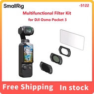 Magnetic Filter Kit For Dji Osmo Pocket 3 Multifunctional 1/4 Black Diffusion & Nd16 & Cpl Filter W 