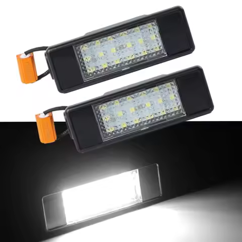 12V 2Pcs Car LED License Plate Light White Lamps for Mercedes Benz VITO/ VIANO W639 2003 - 2015 6398