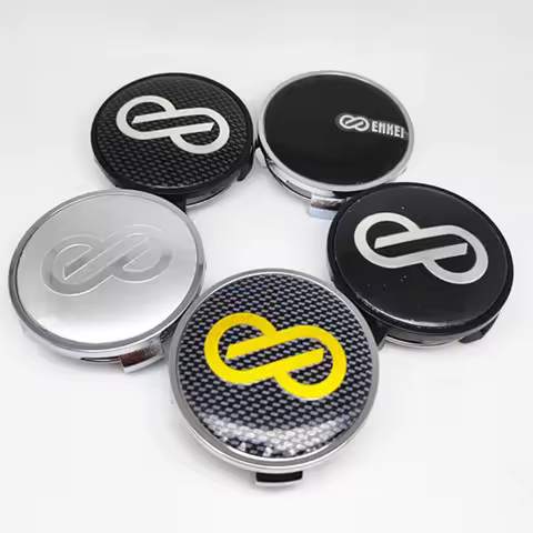 4pcs 62MM Wheel Center Caps Hub Enkei Racing Car Styling Dust Rims Cover Emblem Badge for Toyota Car