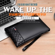 Tas Tangan Dompet Clutch Pria Wanita Dompet Tangan Dompet Besar Tipis Serbaguna Import Bahan Kulit P