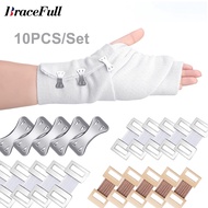 10Pcs/Set Bandage Wrap Clips Aluminum Bandage Clips Bandage Pins Bandage Clips Bandage Metal Clips R