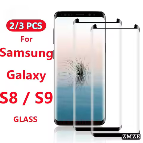 2/3Pcs 3D Hot-Bending Tempered Glass Screen Protector for Samsung Galaxy S8 S9 S9 Plus S8 Plus Smart